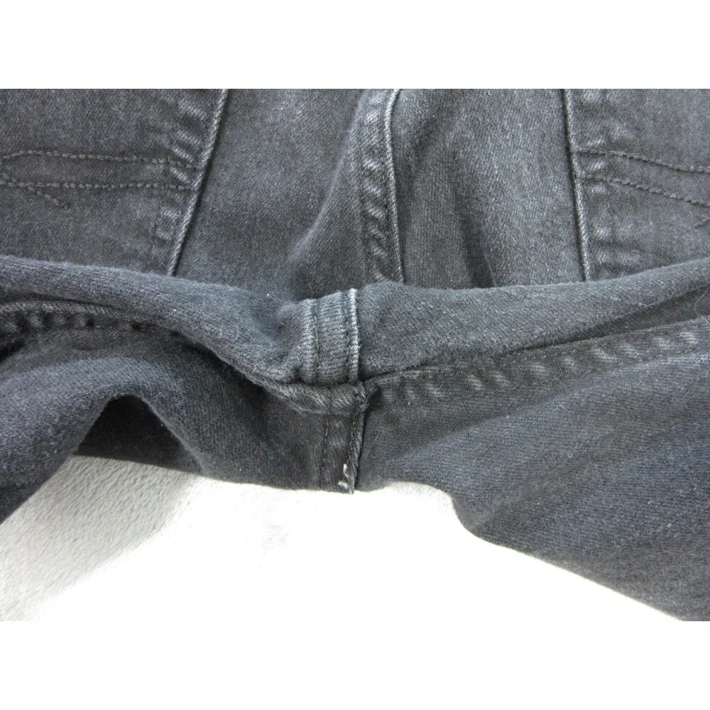 Levi Strauss Signature Mens Jeans 33x30 (Actual 29x27.5)  Black Denim Slim Leg